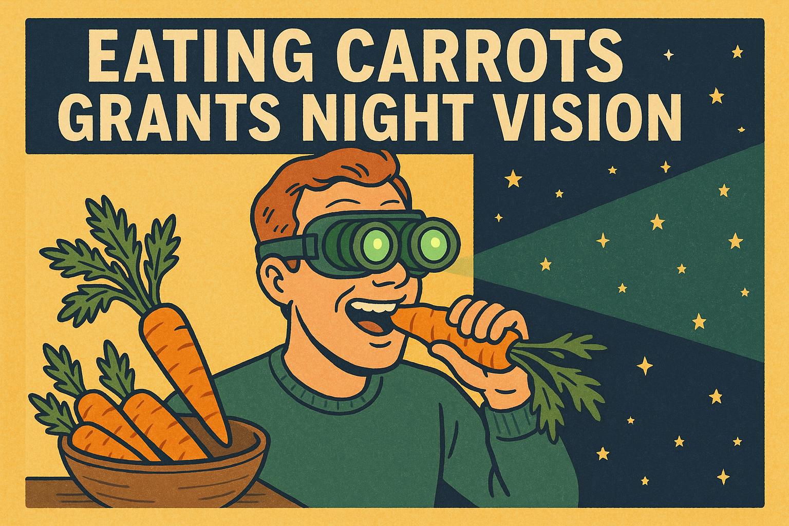 Eating Carrots Grants Night Vision